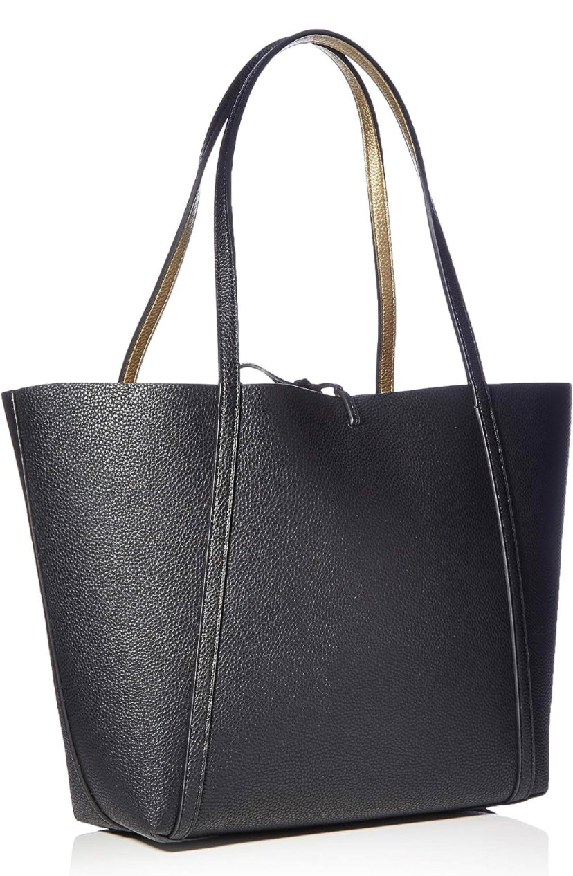 ARMANI EXCHANGE Pebble Reversible, Borsa a Mano Donna, Schwarz, 29x13x44 cm (B x H x T)