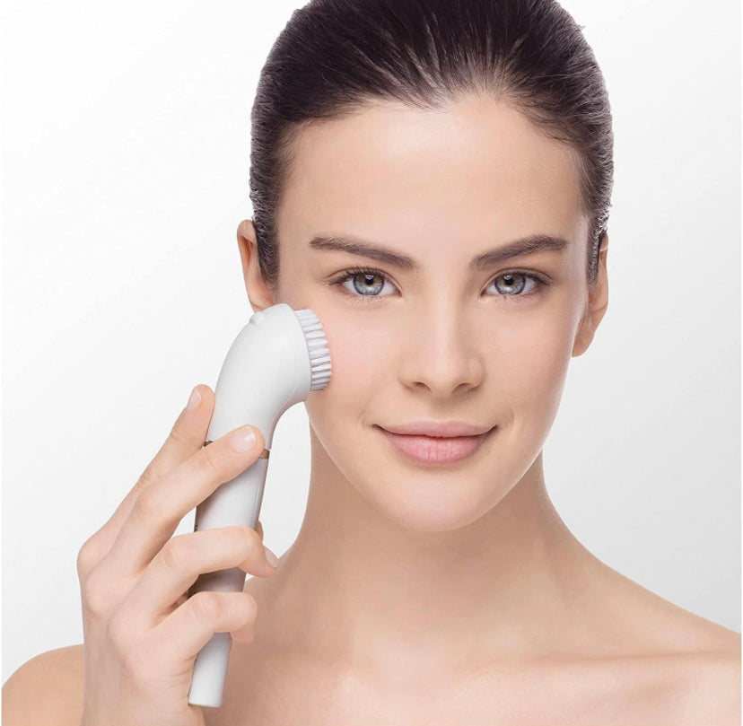 Braun Face Spa, Epilatore Viso Donna, Accessori Inclusi, Specchio e Pochette, Rivitalizza il Viso, Depilatore Donna Idea Regalo, 851V Bianco