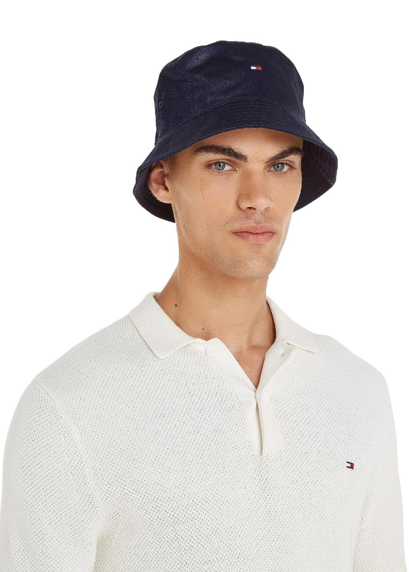 Tommy Hilfiger Cappello da Pescatore Uomo Flag Bucket Hat