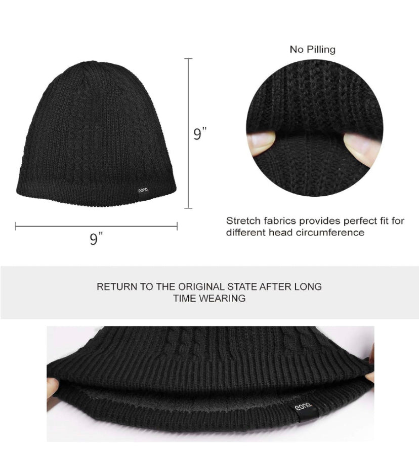 Eono Cappello Invernale per Uomo Donna Cappello Caldo Berretto in Maglia Morbido e Confortevole