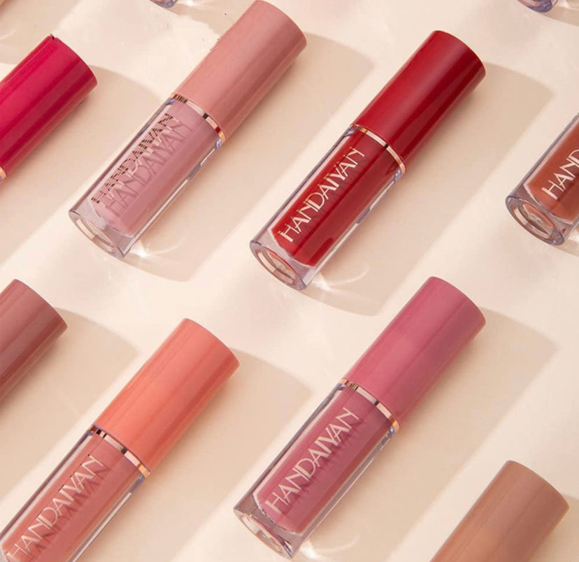 Set di trucco per rossetto, rossetto opaco, labbra di bellezza durature, pigmenti intensi, impermeabile a lunga durata, set regalo (12 colori), regalo per donne (A)