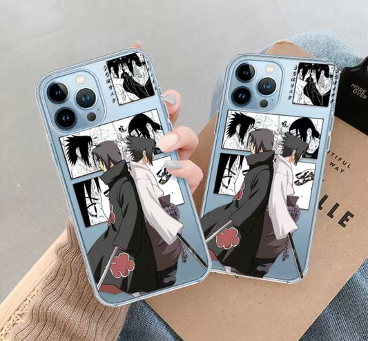Custodia cellulare itachi sasuke  trasparente resistente alle cadute