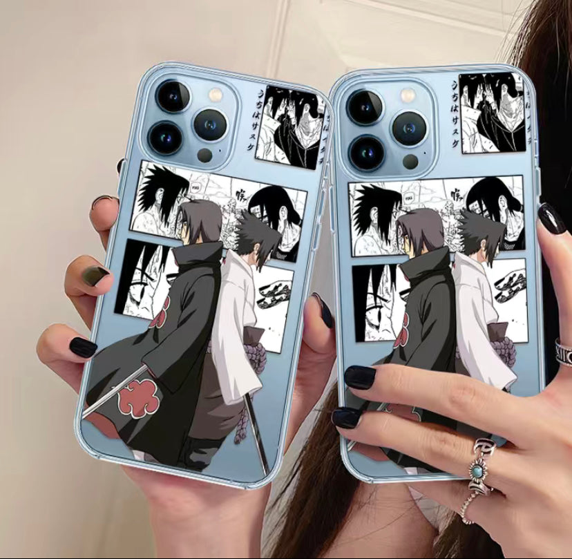 Custodia cellulare itachi sasuke  trasparente resistente alle cadute
