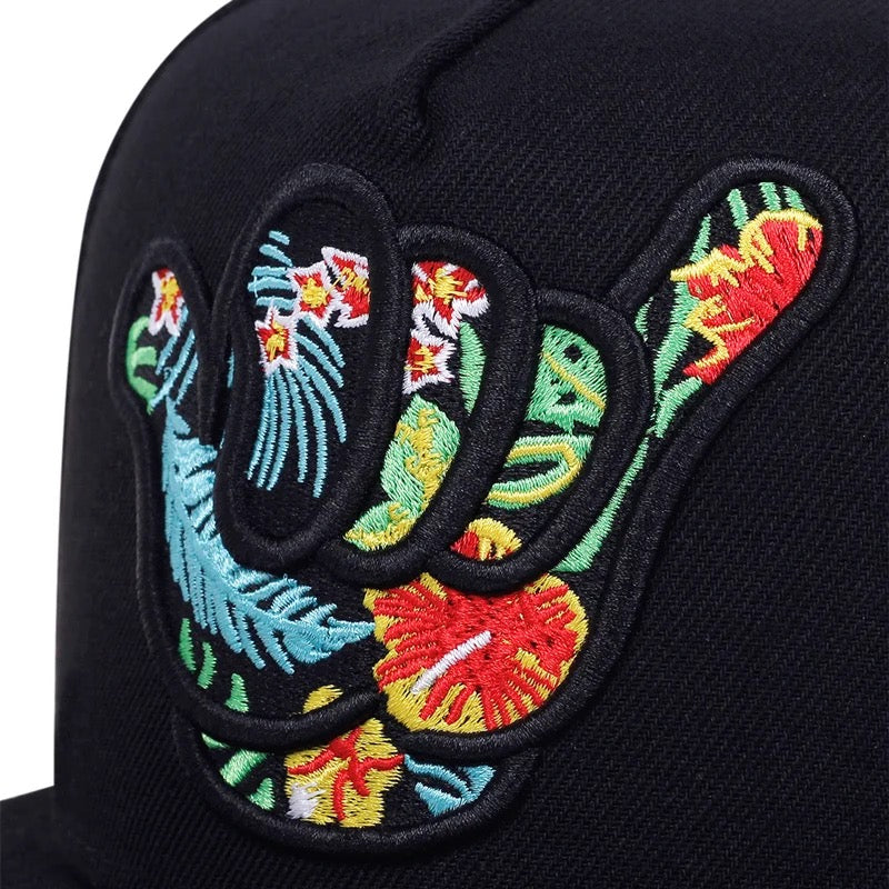 Cappello da baseball, chiusura posteriore regolabile, motivo 3D