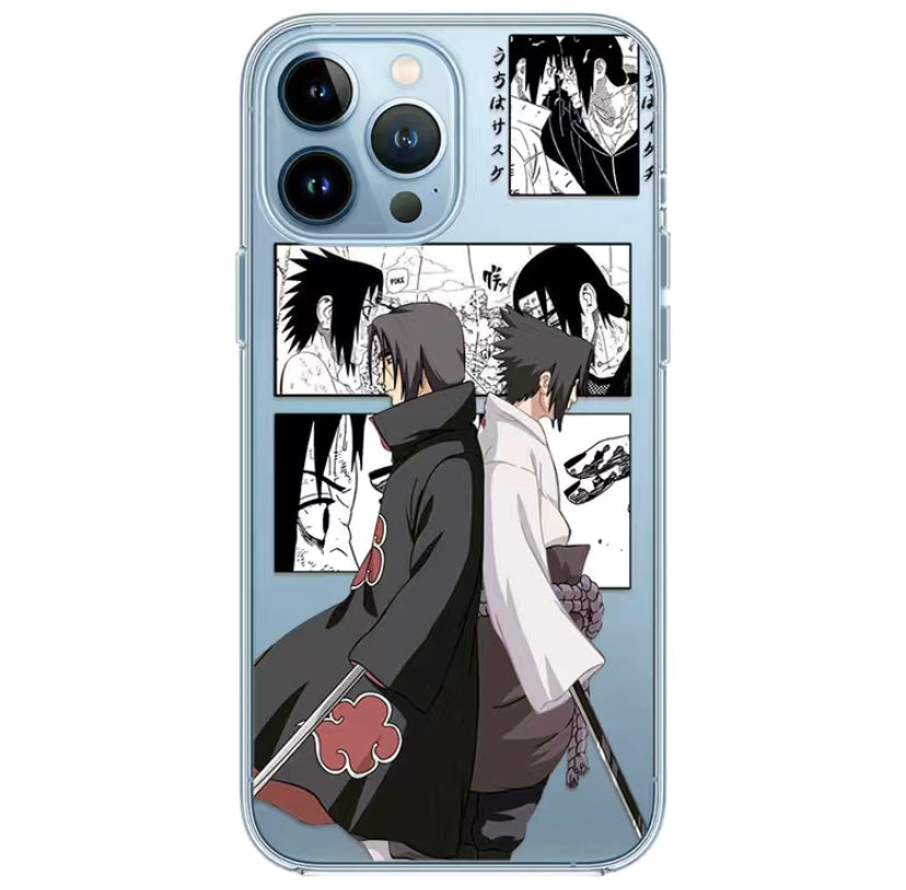 Custodia cellulare itachi sasuke  trasparente resistente alle cadute