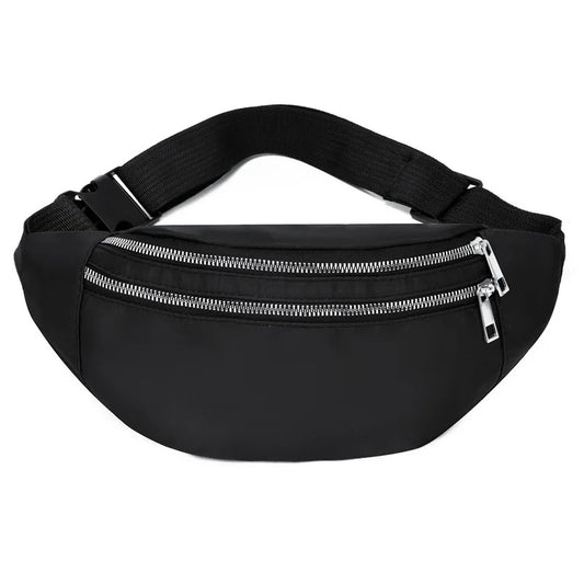 Marsupio nero semplice da donna/uomo